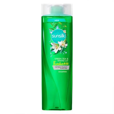 Sunsilk Green Tea And White Lily Freshness Hair Shampoo 370 ml - Shampoos