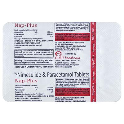 NAP PLUS TABLET 10'S - Pain relief-Nsa