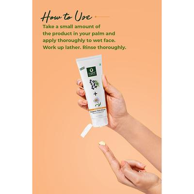 Organic Harvest Brightening Face Wash Kakadu Plum & Acai Berry Enriched With Vitamin C 100 Gm - Face Wash & Cleansers