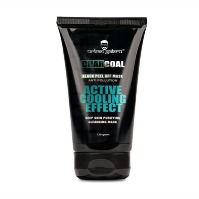 Urban Gabru Anti Pollution Active Cooling Effect Black Peel Off Mask - Charcoal 120gm - Masks & Peels