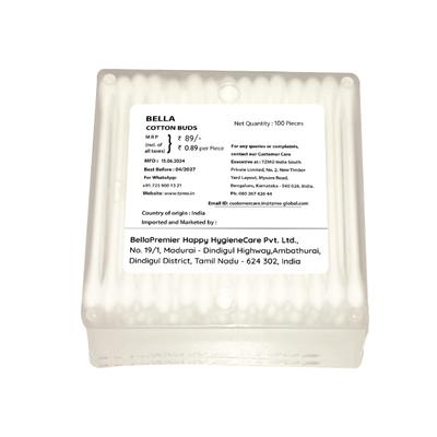 Bella Paper Cotton Buds Box 100's - Cotton Buds & Balls