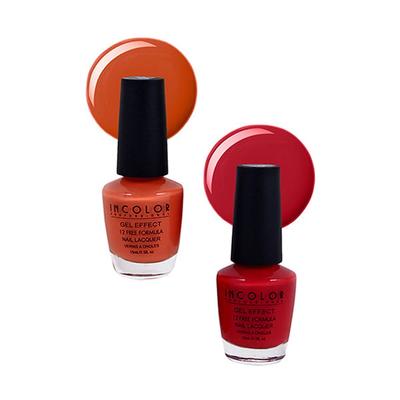 Incolor Gel Effect Matte Nail Polish Combo 06 (34+8) Pack Of 02 15 Ml - Nail Polish