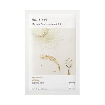 Innisfree Rice Mask Buy Innisfree My Real Squeeze Mask - Rice 20 ml Online at Best Price ...