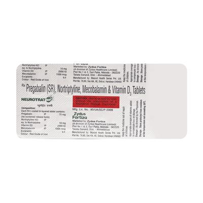 Neurotrat NP Tablet 10'S - Neuropathic Pain-Dru