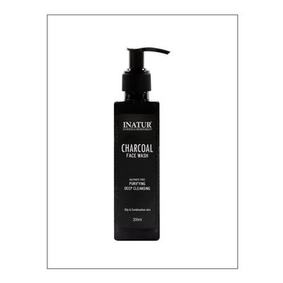 Inatur Ayurveda & Aromatherapy Face Wash - Charcoal 200 gm - Face Wash & Cleansers