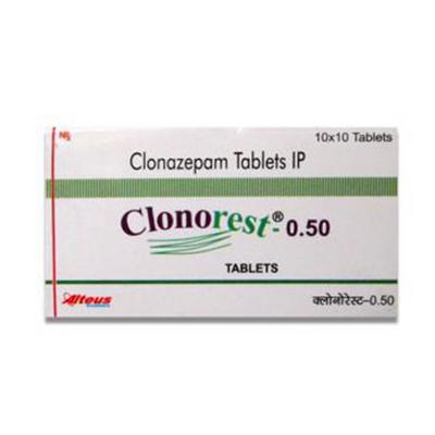 CLONOREST 0.5mg Tablet 10's - Anxiety-Anx