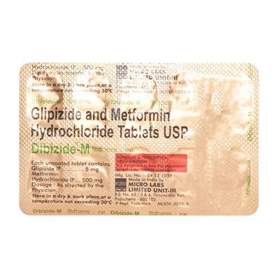 Dibizide M Tablet 10'S - Diabetes-Ant