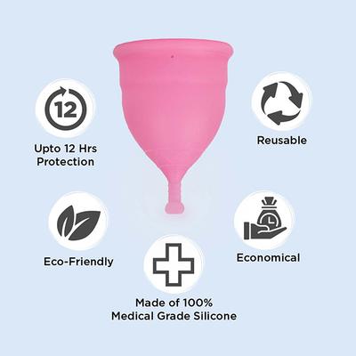 Pee Safe Reusable Menstrual Cup with Medical Grade Silcone for Women - Small 1's - Menstrual Cups
