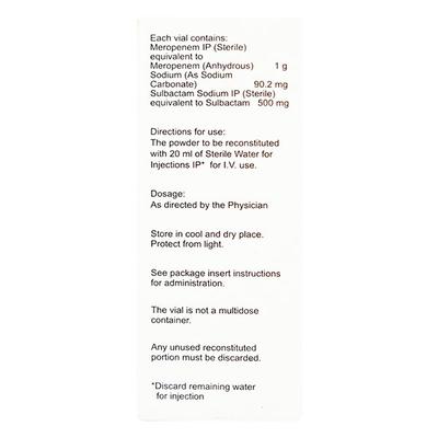 Meromac Plus Injection 1's - Bacterial Infections-OBL