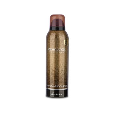 Rasasi Knowledge Deodorant for Men 200 ml - Men Deodorants/Roll-Ons