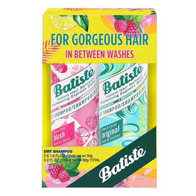 Batiste Dry Hair Shampoo - Clean & Classic Original 50 ml + Floral & Flirty Blush 50 ml - Dry Shampoos & Conditioners