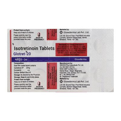 Glotret 20mg Tablet 10'S - Acne-Acn