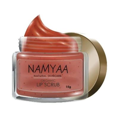 Namyaa Organic Lip Scrub, Coconut, Glycerin and Other Natural Ingredients, Softens Smooth Exfoliates Lips 15 gm - Lip Scrubs