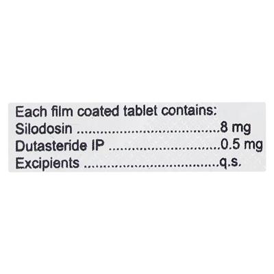 Silotrif D 8mg Tablet 10'S - Bladder And Prostate Disorders-Dru