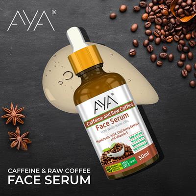 Aya Caffeine And Coffee Face Serum For Skin Repair, Hydration, Brightening & Nourishment 50 ml - Face Serum