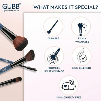 Gubb Makeup Brush Set - Makeup Brushes 8's - Face Brush