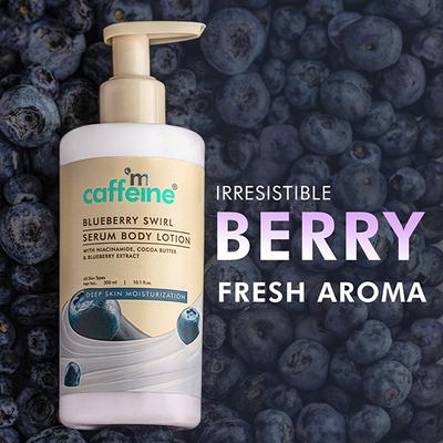 mCaffeine Blueberry Swirl Serum Body Lotion 300 ml - Body Butter