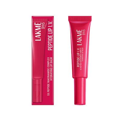 Lakme Peptide Lip IV, Hydrating Lip Balm, Peptalk Pink 10 g - Lip Balms