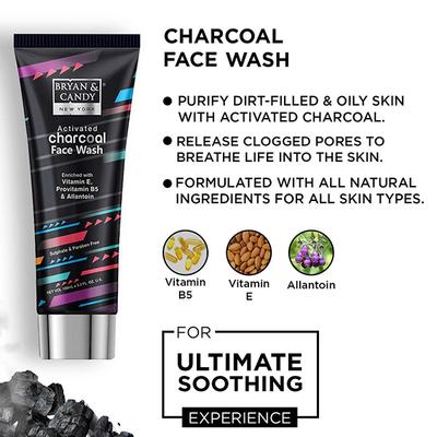 Bryan & Candy Charcoal Kit for Men & Women 550ml 5's - Creams/Oils/Lotions
