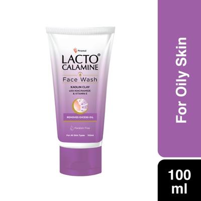 Lacto Calamine Face Wash - Kaolin Clay for Oily Skin 100 ml - Face Wash & Cleansers