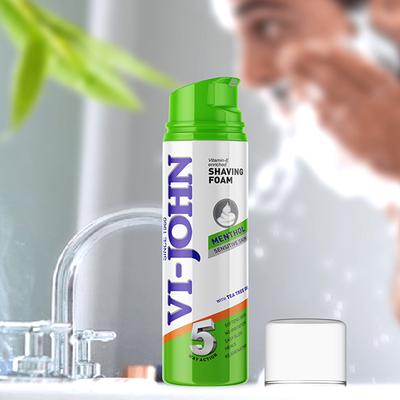 Vi-John Shaving Foam - Menthol - Pack of 2 x 200 ml - Shaving Foams