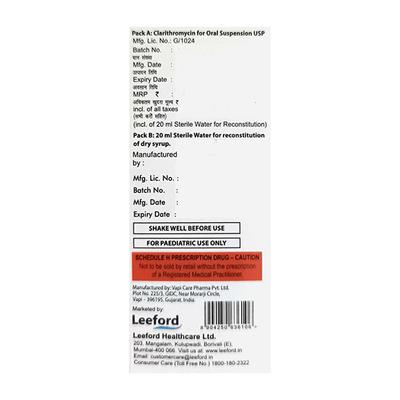 ALICLAIR 250 Dry Syrup 30ml - Bacterial Infections-Mac