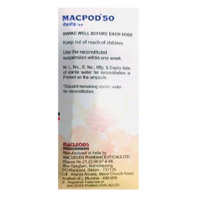 Macpod 50mg Suspension 30ml - Bacterial Infections-Cep