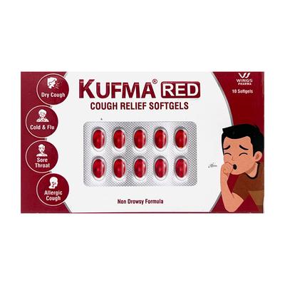 KUFMA RED COUGH RELIEF Softgel Capsule 10's - Cough And Cold-Cou