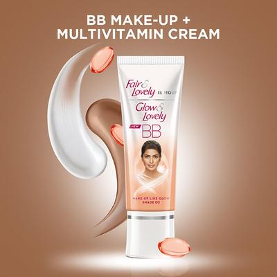 Glow & Lovely Bb Cream Make Up + Multivitamin Cream Shade 02 18 gm - Face Moisturizers