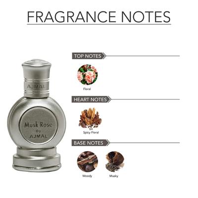 Ajmal Tempest Concentrated Perfume Oil Floral Alcohol For Unisex And Musk Rose Concentrated Perfume Oil Floral Musky Alcohol For Unisex 24 ml - Perfumes (Edt/Edp)