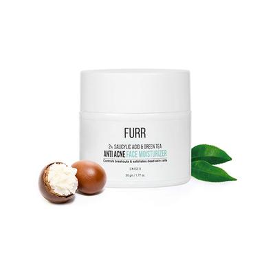 Furr 2% Salicylic Acid & Green Tea Anti Acne Face Moisturizer Unisex 50gm - Face Mask