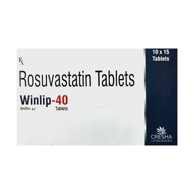 WINLIP 40 Tablet 10's - High Cholesterol-Dys