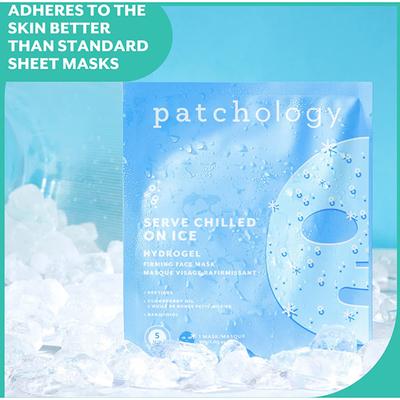 Patchology Serve Chilled On Ice Hydrogel Firming Face Mask 1's - Sheet Masks