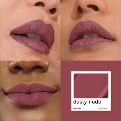 Bellavita Kiss-Proof Liquid Lipstick Dusty Nude 4.5 ml - Liquid Lipsticks