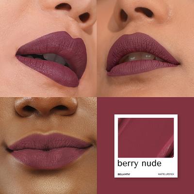 Bellavita Kiss-Proof Liquid Lipstick Berry Nude 4.5 ml - Liquid Lipsticks