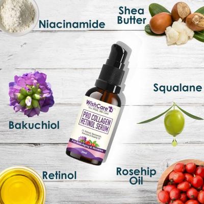 WishCare Pro Collagen Retinol Serum - For Anti-Aging Skin Firming & Plumping Skin 30 ml - Face Serum