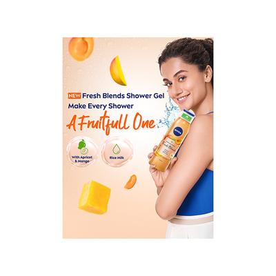 Nivea Bath Care Shower Fresh Blends Apricot 300 ml - Shower Gels & Body Wash