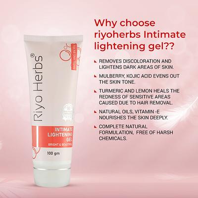 Riyo Herbs Intimate Lightening Gel 100 gm - Intimate Care
