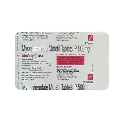 Mofetyl 500mg Tablet 10'S - Auto Immune Disease-Imm