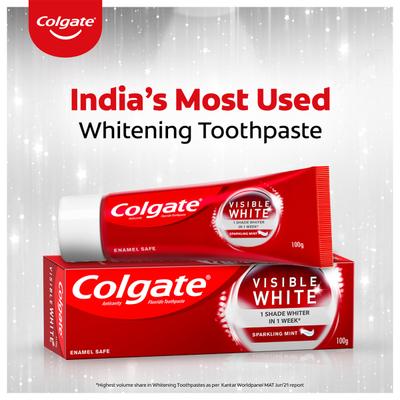 Colgate Visible White Sparkling Mint Toothpaste 100 gm - Toothpaste