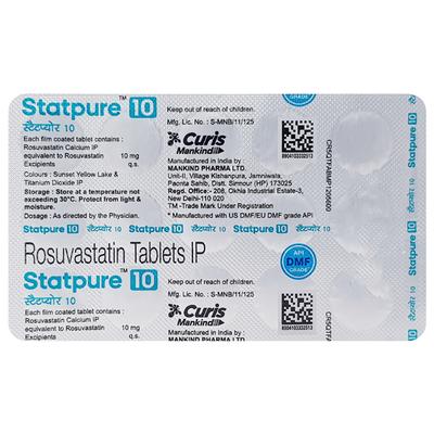 STATPURE 10 Tablet 15's - High Cholesterol-Dys
