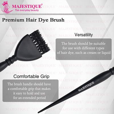 Majestique Premium Hair Dye Brush, Long Tail Coloring Applicator for Men and Women 1's - Hair Brushes