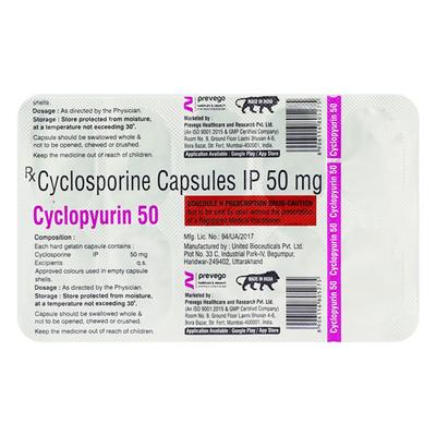 CYCLOPYURIN 50 Capsule 10's - Auto Immune Disease-Imm