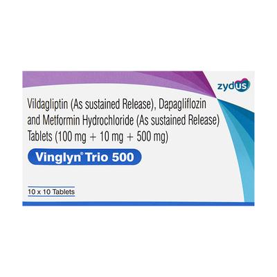 VINGLYN TRIO 500 Tablet 10's - Diabetes-Ant