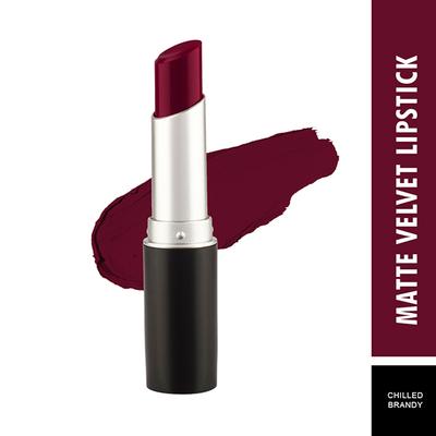 Swiss Beauty Smooth Velvet Matte Lipstick - (Chilled Brandy) 3.2 gm - Lipsticks