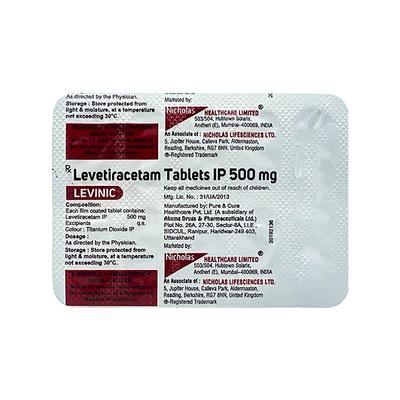 LEVINIC 500mg Tablet 10's - Epilepsy/Convulsion-Ant