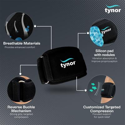 Tynor Tennis Elbow Support (M) (E 10) - Arm/Elbow Supports