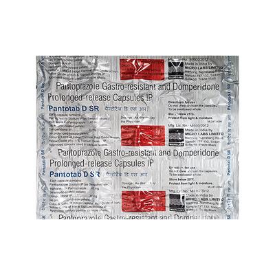 PANTOTAB D SR Capsule 15's - Ulcer/Reflux/Flatulence-Aaa