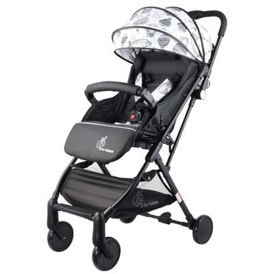R for Rabbit Pocket Stroller Lite Stroller - Black & White 1's - Baby Safety