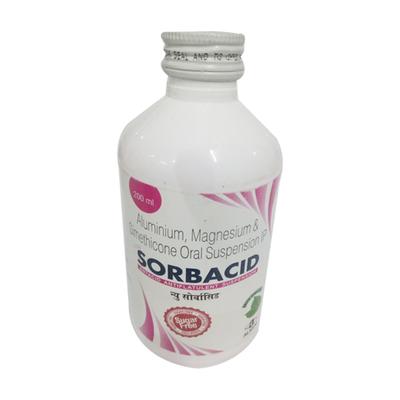 SORBACID NEW Sugar Free Mint Flavour Oral Suspension 200ml - Ulcer/Reflux/Flatulence-Aaa